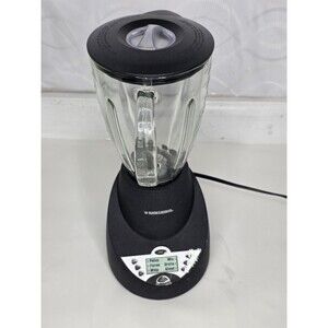 Black & Decker ProBlend Blender Glass Jar LCD Ice Crush Pulse Tested Working